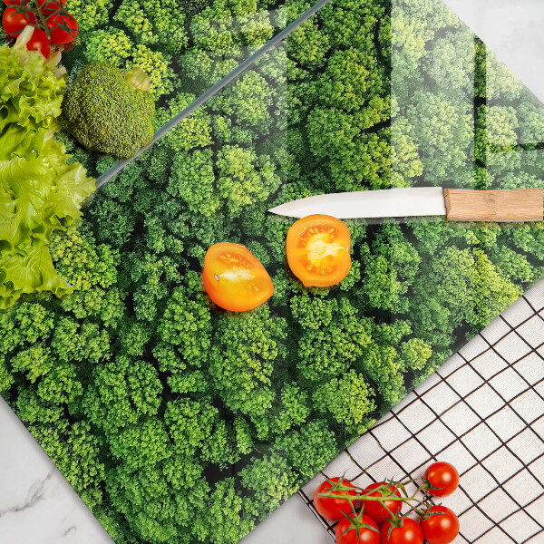 Kuchynská doska veľká zo skla Prírodná machová rastlina