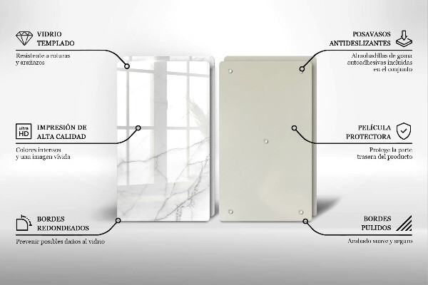 Kuchynská doska veľká zo skla Mramorové kamenné pozadie