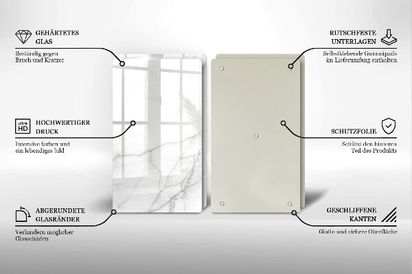 Kuchynská doska veľká zo skla Mramorové kamenné pozadie