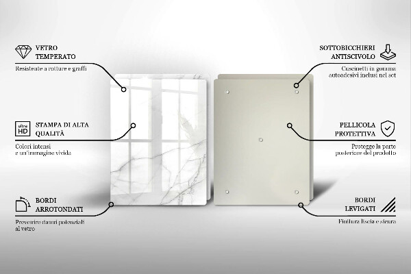 Kuchynská doska veľká zo skla Mramorové kamenné pozadie