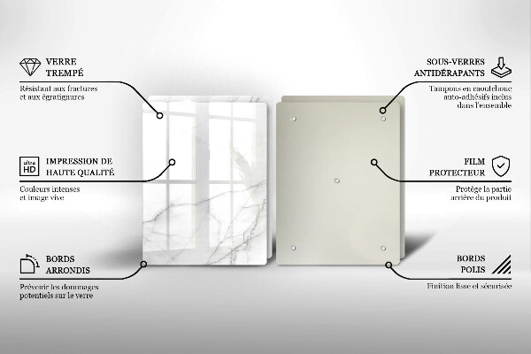 Kuchynská doska veľká zo skla Mramorové kamenné pozadie