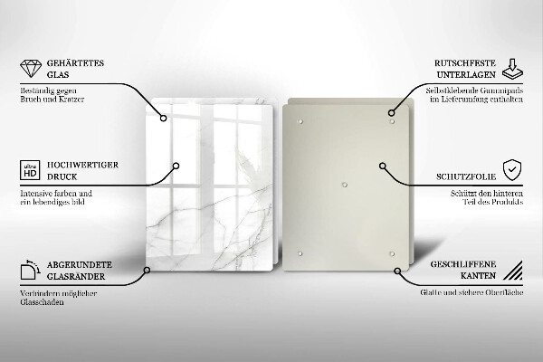 Kuchynská doska veľká zo skla Mramorové kamenné pozadie