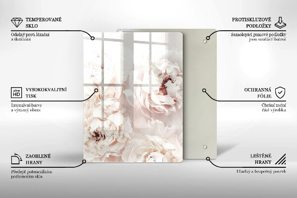 Sklenená doska na krájanie Žltá