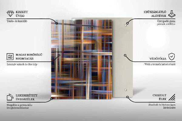 Sklenená doska na krájanie Žltá