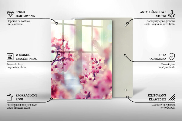 Kuchynská doska zo skla Doska z tmavého dreva