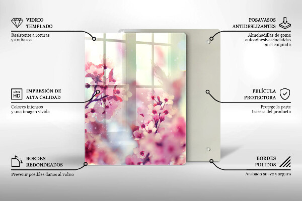 Kuchynská doska zo skla Doska z tmavého dreva
