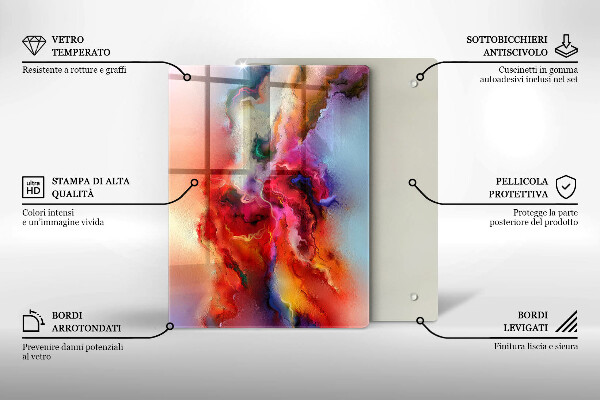 Kuchynská doska zo skla Káva a fazuľa