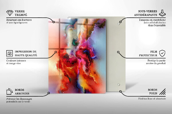 Kuchynská doska zo skla Káva a fazuľa