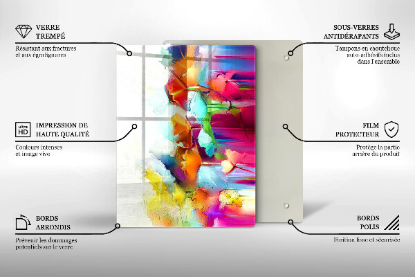 Kuchynská doska zo skla Ovocie avokáda