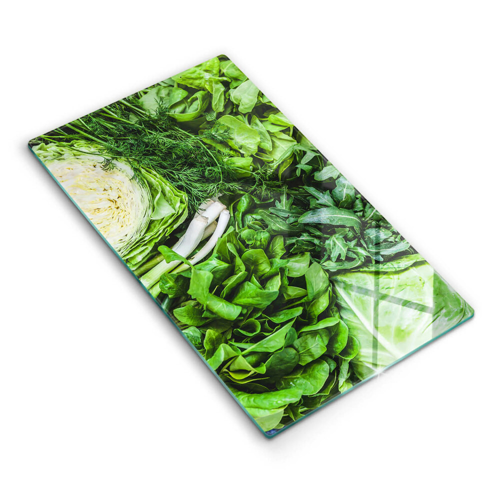 Kuchynská doska zo skla Zelená zelenina