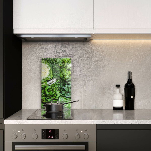 Kuchynská doska zo skla Zelená zelenina