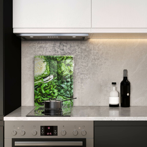 Kuchynská doska zo skla Zelená zelenina