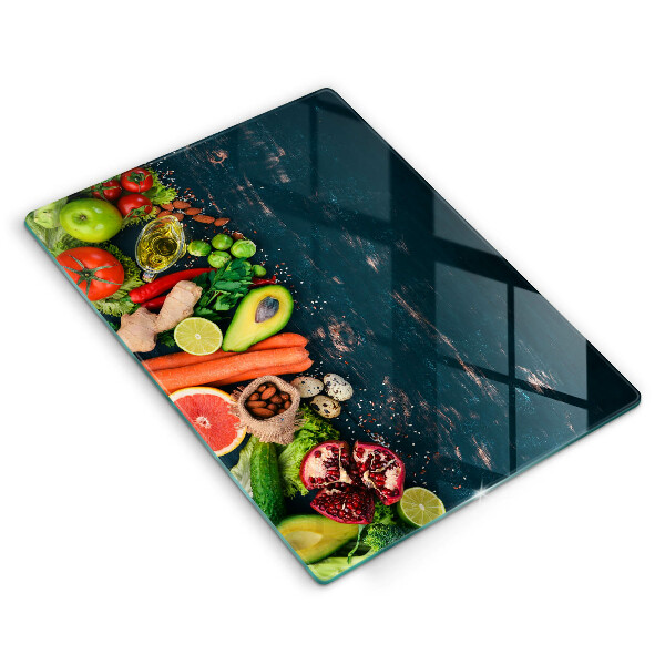 Kuchynská doska zo skla Ovocie a zelenina