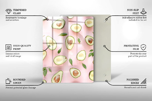 Kuchynská doska zo skla Ovocie a zelenina