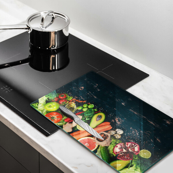 Kuchynská doska zo skla Ovocie a zelenina