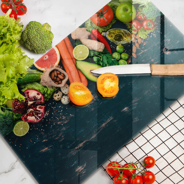 Kuchynská doska zo skla Ovocie a zelenina