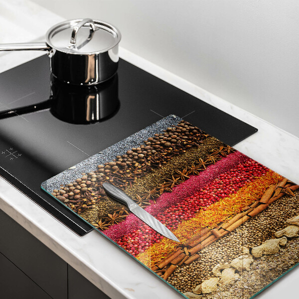 Kuchynská doska zo skla Farebné korenie