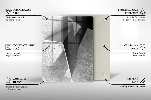 Sklenená doska na krájanie Textúra dreva