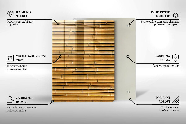 Kuchynská doska zo skla Kovové tvary