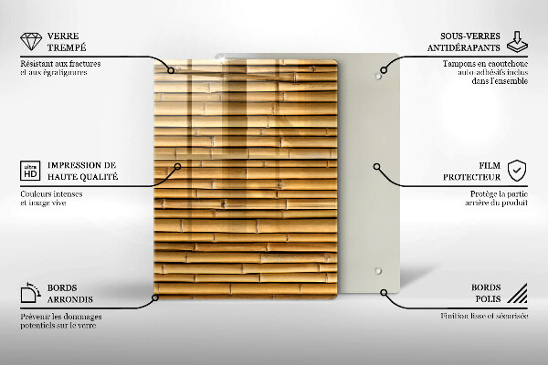 Kuchynská doska zo skla Kovové tvary