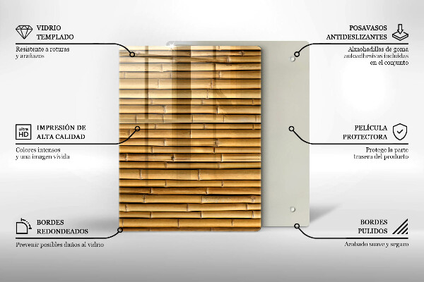 Kuchynská doska zo skla Kovové tvary