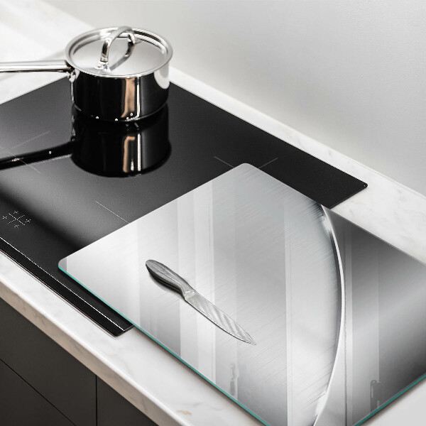 Kuchynská doska zo skla Kovové tvary