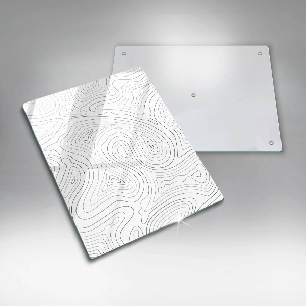 Kuchynská doska zo skla Abstraktné tvary