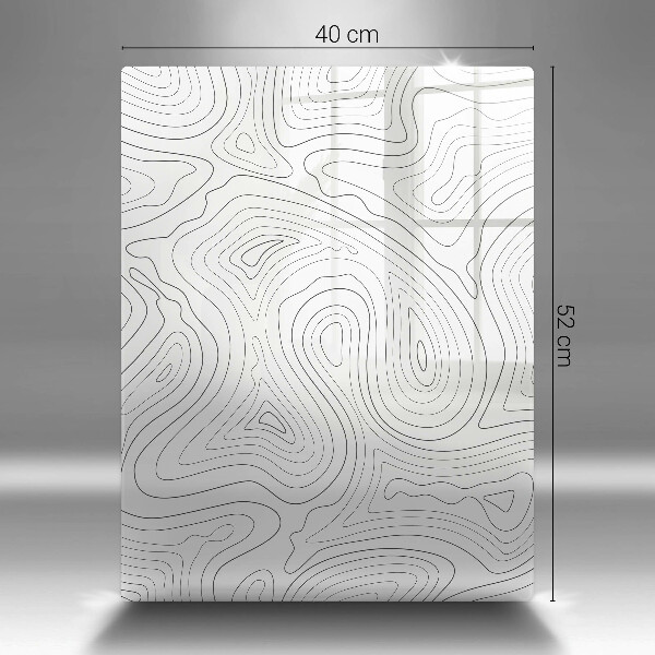 Kuchynská doska zo skla Abstraktné tvary