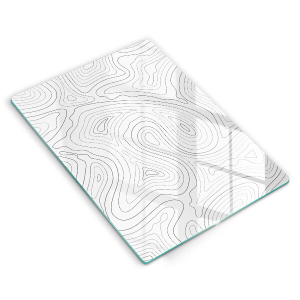 Kuchynská doska zo skla Abstraktné tvary