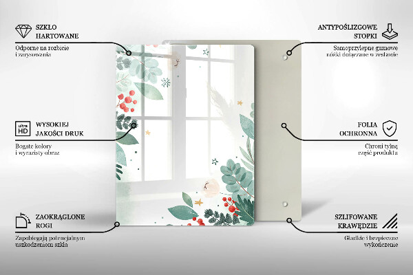 Kuchynská doska zo skla Abstraktné tvary