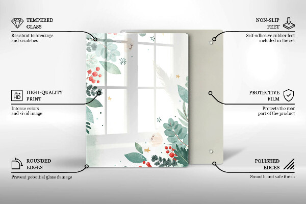 Kuchynská doska zo skla Abstraktné tvary