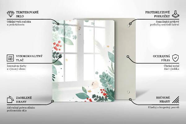 Kuchynská doska zo skla Abstraktné tvary