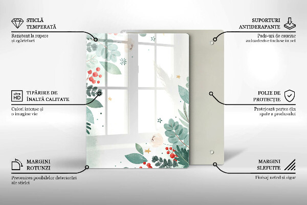 Kuchynská doska zo skla Abstraktné tvary