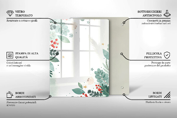 Kuchynská doska zo skla Abstraktné tvary