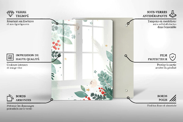 Kuchynská doska zo skla Abstraktné tvary