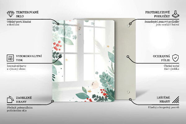 Kuchynská doska zo skla Abstraktné tvary