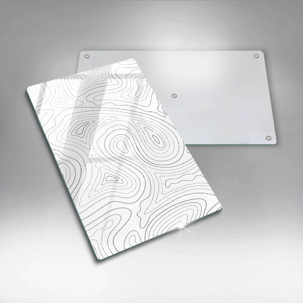 Kuchynská doska zo skla Abstraktné tvary