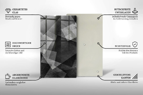 Kuchynská doska zo skla Geometrická abstrakcia