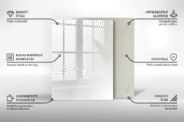Kuchynská doska zo skla Geometrická abstrakcia