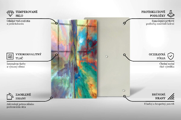 Kuchynská doska zo skla Farebná obloha