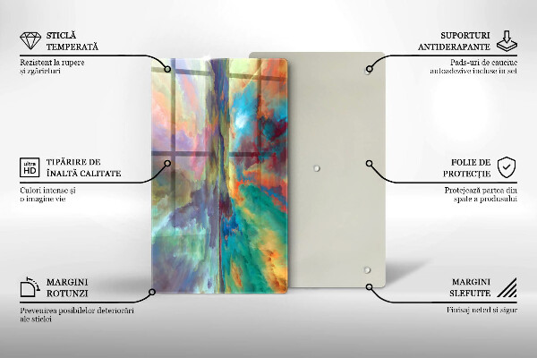 Kuchynská doska zo skla Farebná obloha