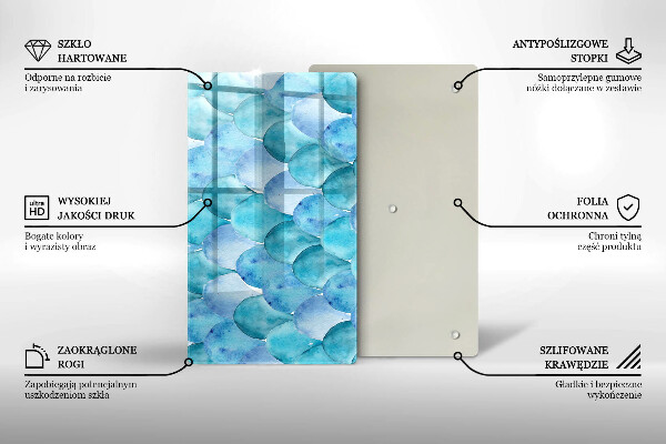 Kuchynská doska zo skla Akvarelové váhy