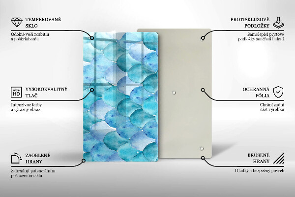 Kuchynská doska zo skla Akvarelové váhy