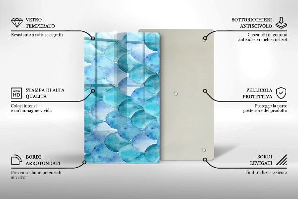 Kuchynská doska zo skla Akvarelové váhy