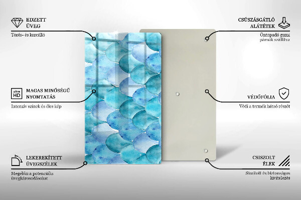 Kuchynská doska zo skla Akvarelové váhy