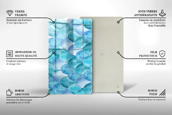 Kuchynská doska zo skla Akvarelové váhy