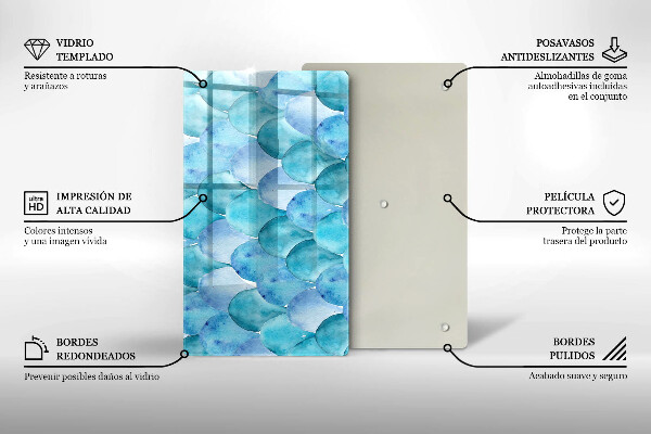 Kuchynská doska zo skla Akvarelové váhy