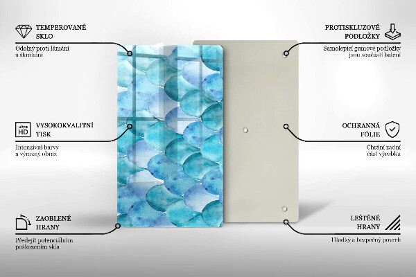 Kuchynská doska zo skla Akvarelové váhy