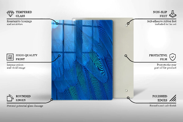 Kuchynská doska zo skla Akvarelové váhy