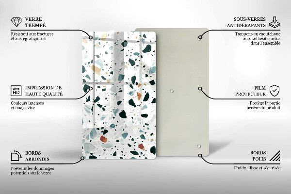 Kuchynská doska zo skla Ľahká kamenina